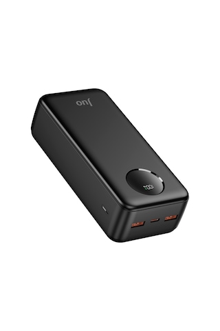 Juo MT03278 30000 mAh 22.5 W Dijital Led Ekranlı Taşınabilir Hızlı Şarj Powerbank Siyah