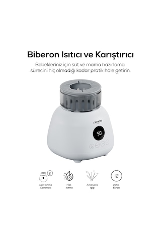 Biberon Isıtıcı Anne Sütü Çözdürme - Karıştırıcılı - Hassas Sıcaklık - Geniş Biberon Uyumlu X1003