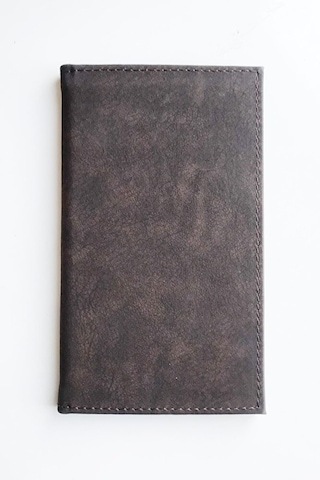 Hesap Sümeni Adisyon Kabı Vegan Deri 12 X 20 Cm Koyu Kahverengi