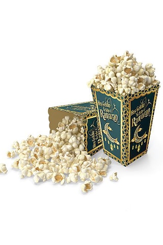 8'li Hoşgeldin Ya Şehri Ramazan Mısır Kutusu, Ramadan Ramazan Bayramı Sofrası, Oda Süsleme 11x8 Cm