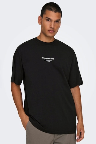 Only & Sons Erkek T Shirt 22030925 Siyah