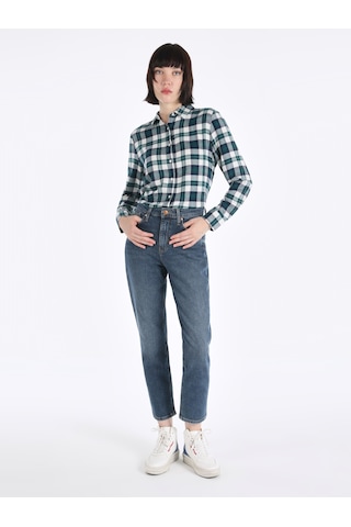 Colins 891 Maya Slim Fit Normal Bel Daralan Paça Mavi Kadın Pantolon Cl1065436 001