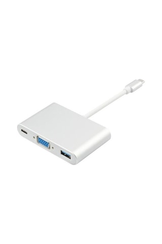 Usb 3.1 Type C To Vga Usb 3.0 4961P Çevirici Dönüştürücü Adaptor
