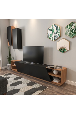 Zebra Tv Ünitesi Siyah Teak