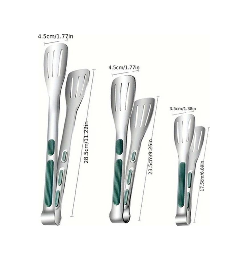 Trendooze Sunshine022 9 İnç Paslanmaz Çelik Izgara Maşası, Dayanıklı Mutfak Aleti