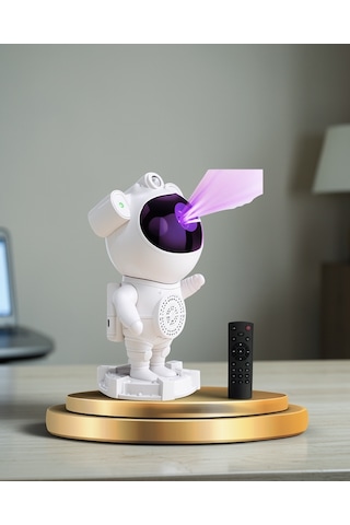 Astronot Projeksiyon Lambası, Bluetooth, Dahili Sesli