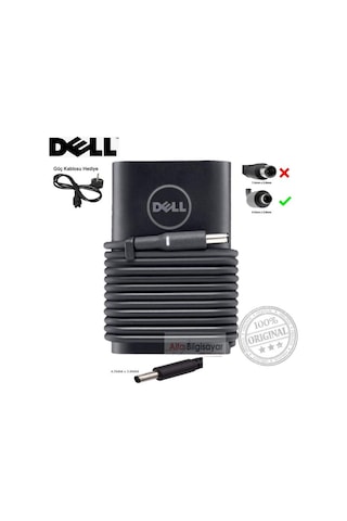 Dell 19.5v 3.34a 65w 4.5 3.0mm Adaptör Dell Şarj Cihazı