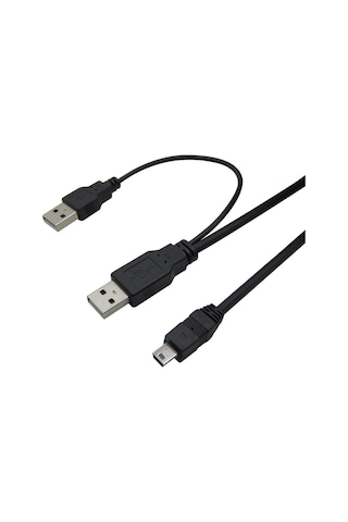 Alfais 4529 Usb Y 3 Giriş Mini 5 Pin Hdd Hard Disk Kablosu