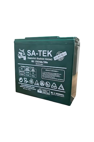 Satek 12v 24 Ah Elektrikli Motosiklet Aküsü 4'lü Set Jel Akü Elektrikli Bisiklet Aküsü 2024 Üretim