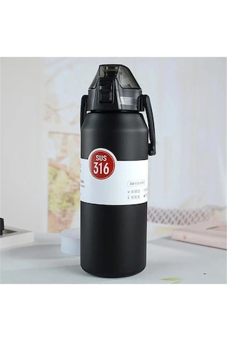 Kişiselleştirilebilir Soğuk Tutması İçin Özel 316l Termos Siyah Siyah