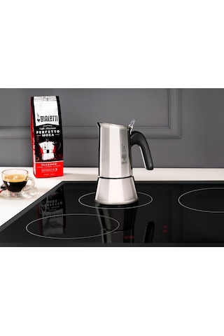 Bialetti - : 2 Cups Ocak Üstü Espresso Pişirici - 85ml - Gümüş Renk - Paslanmaz Çelik Gövde - Patentli Güvenlik Valfi - Tüm Ocak Türleri İçin Uygundur İndüksiyon Hariç Sku: Smg8690010153531