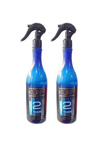 Kuaf Conditioner Keratin ve Pro Vitamin B5 Mavi Çift Fazlı Fön Suyu 2 x 400 ML