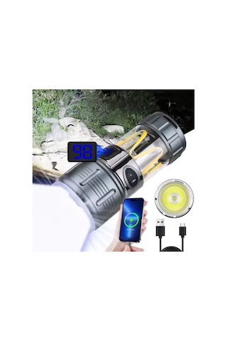 Şarj Edilebilir El Feneri - Wison - 1000 Lümen - 10 Watt Çok Renkli