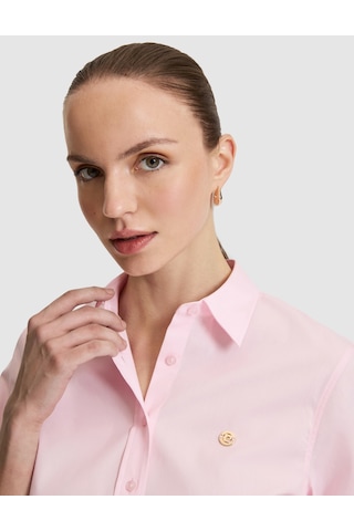 Pierre Cardin Kadın Pembe Gömlek Desenli 50328627-vr041