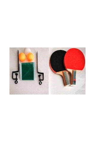 Masa Tenis Seti 2 Raket 3 Top Ve File