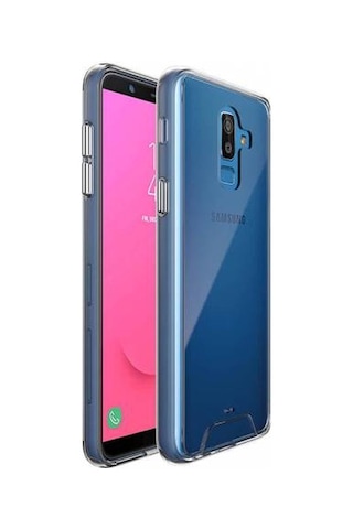 Zore Galaxy J8 2018 İle Uyumlu Gard Silikon Kılıf Şeffaf 1.3mm Şeffaf