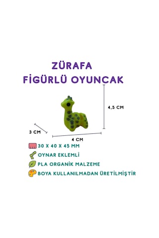 10'lu Set Yarasa Kuş Zürafa Goril Su Samuru Hindi Köpek Fare Ayı