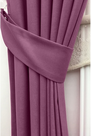 Evdepo Home Deniz Soft Pileli Fon Perde Mor (472871002) Mor