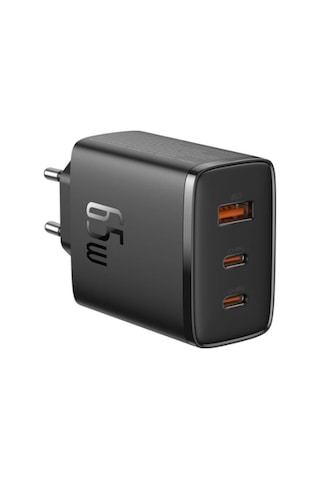 Baseus Cube Pro 2c+u P10152301113-00 65w Duvar Tipi Hızlı Şarj Cihazı Siyah Çıkış:usb X1, Type-c X2