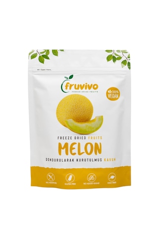 Fruvivo 3'lü Freeze Dry Paket - Kavun + Portakal + Ananas Tropikal Ferah - Dondurularak Kurutulmuş Meyve Cipsi Şeker İlavesiz %100 Doğal Vegan 55 G