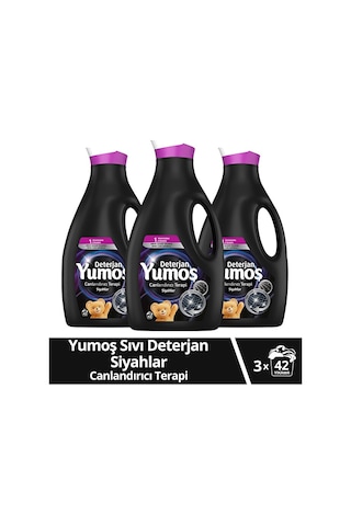Yumoş Sıvı Bakım Çamaşır Deterjanı Siyah Ve Koyu Renkli Giysiler 2950 ML
