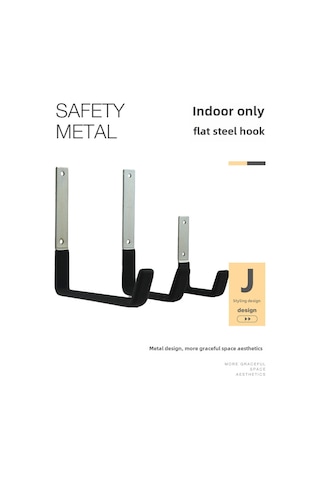 Yifomall L-şekilli Galvanizli Duvar Kanca Seti 6 Adet - Kaymazsız, Yüksek Dayanıklı, Oturma Odası Ve Garaj İçin Tüketim Eşyaları Asma Aracı Diğer