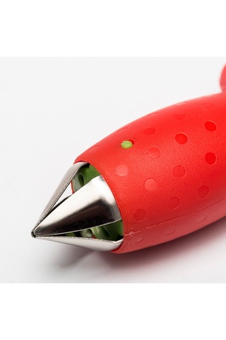 Leezsing Kırmızı Çilek Domates Sap Ayırıcı - Yumuşak Meyve Sebze Sapı Kaldırıcı Aleti Diğer