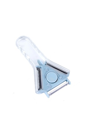2 Pcs 3 İn 1 Peeler Vegetable And Fruit Peeler Blue Mavi