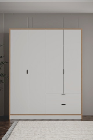 Sarmobi Arden 4 Kapaklı 2 Çekmeceli Dolap 54nar100107krkr Beyaz
