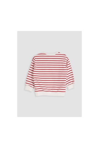 Lc Waikiki Alıta Cıty Farkıyla Lcw Kids Kırmızı 3 İplik Baskılı Standart & Regular Kız Çocuk Sweatshirt Kirmizi - 925528599 Kirmizi