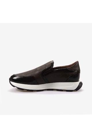 Mocassini Gold Hakiki Deri Erkek Spor & Sneaker Ayakkabı 73702 Siyah-kahve Geyik