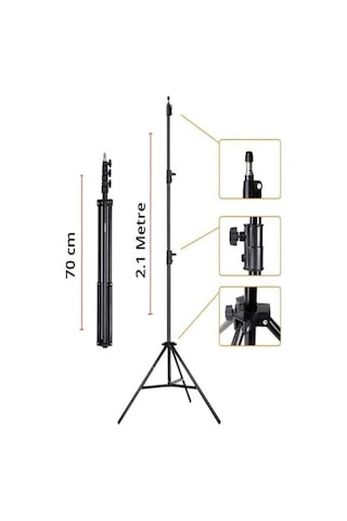 Taşınabilir Projeksiyon Cihazları Ve Selfie Kullanım İçin Üç Ayaklı Tripod 2.10 Metre