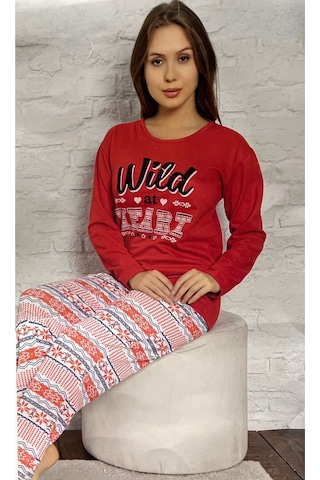 Novavita Yenihayat Kırmızı Pijama Takımı