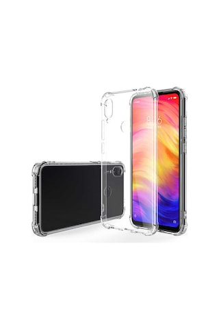 Xiaomi Redmi Note 7 Kılıf Zore Nitro Anti Shock Silikon Renksiz