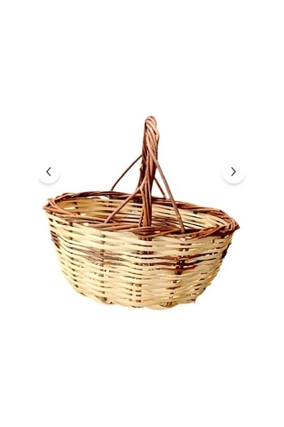 Greenosier Hasır Sepet Doğal El Yapımı 30x22cm