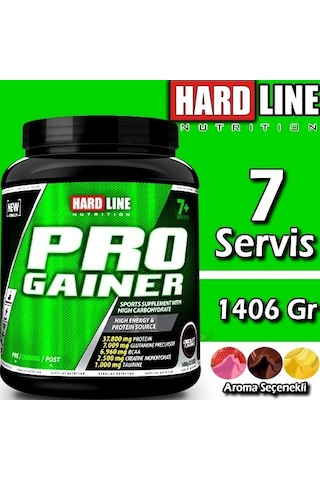 Hardline Progainer 1406 Gr Karbonhidrat Gainer 3 Aroma Mass
