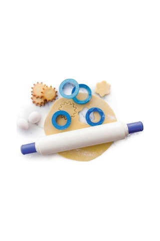 Sihirli Merdane Oklava Ve Kurabiye Kalıpları Mavi