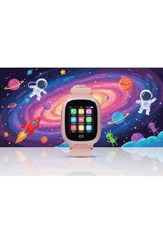 Kn8100p Akıllı Çocuk Saati 4g Sim Kart Destekli Görüntülü Görüşme Özelliği Var