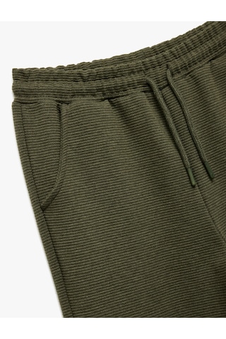 Koton Beli Lastikli Cep Detaylı Jogger Eşofman Altı Haki 7wkb40026tk