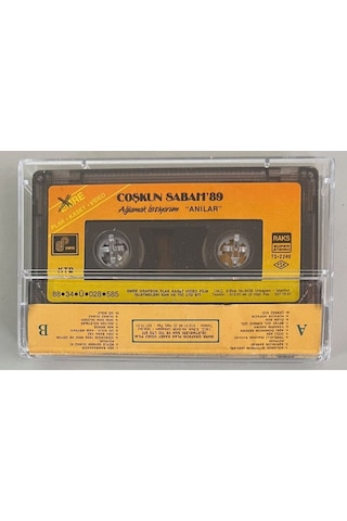 Coşkun Sabah 89 Ağlamak İstiyorum Anılar Kaset Orjnal Dönem Baskı Kaset