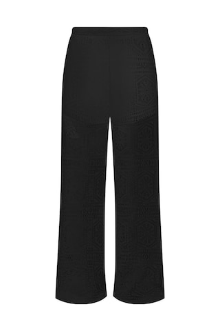 Only Onllıan Lace Kadın Pantolon Geniş Paça Dantel Detaylı Şık Günlük Siyah