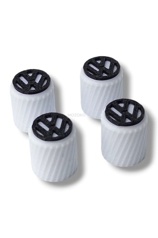 Volkswagen Uyumlu Beyaz Siyah Plastik Sibop Kapağı, Isıya Dayanıklı Kaliteli Lastik Sibop Valf Kapağı