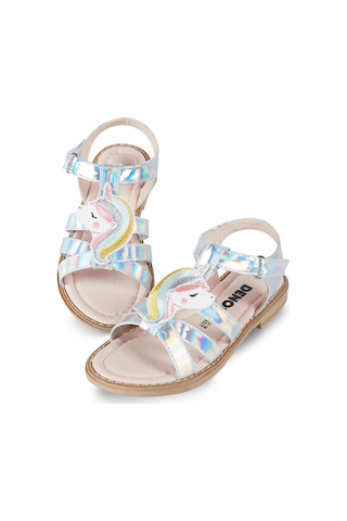 Denokids Unicorn Kız Çocuk Sandalet Çok Renkli