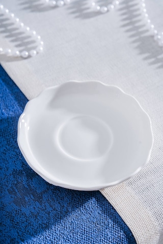 Acar King Çay Tabağı - 13 Cm Beyaz