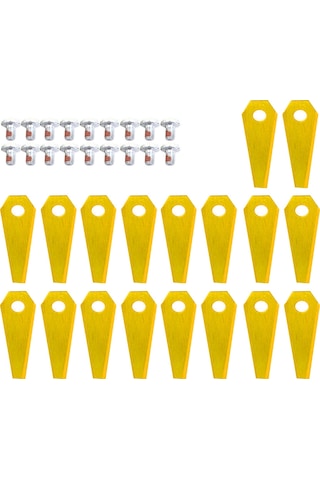 Bosch Indego Robotik Çim Biçme Makinesi İçin 18 Parça Paslanmaz Çelik Bıçak + 18 Parça Vida Yedek Parça Diğer