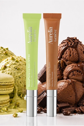 Glowy Bold Lips Duo - Güneşten Koruyucu & Dolgunlaştırıcı, Nemlendirici Etkili İkili Lip Balm Seti Soft Kahve & Altın Işıltılı Şeffaf