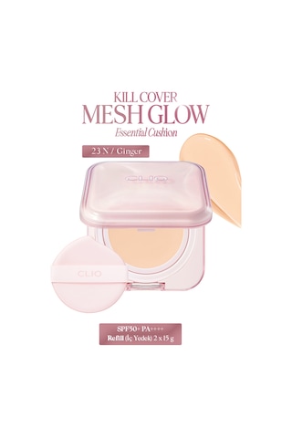 Hyalüronik Asit İçerikli Clıo Kill Cover Mesh Glow Essential Cushion Set 23n Ginger Spf50+ Pa++++ 55886880