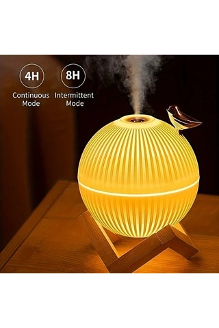 Techbloom Beyaz Usb Aromaterapi Nemlendirici Gece Işığı Esansiyel Yağ Uyumlu Sis Modu 10 14oz H Aile Ofis