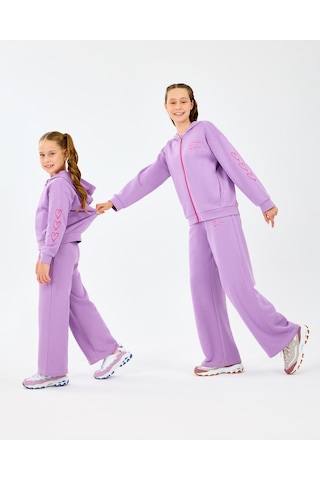 Skechers G Lw Fleece Full Zıp Sweatshirt Büyük Kız Çocuk Mor Sweatshirt Sk2520009-4009 Mor