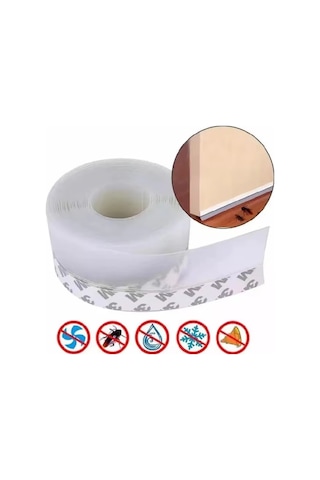 3 Metre 15 Mm Kendinden Yapışkanlı Kapı Pencere Rüzgar Ses Kesici Şerit Bant